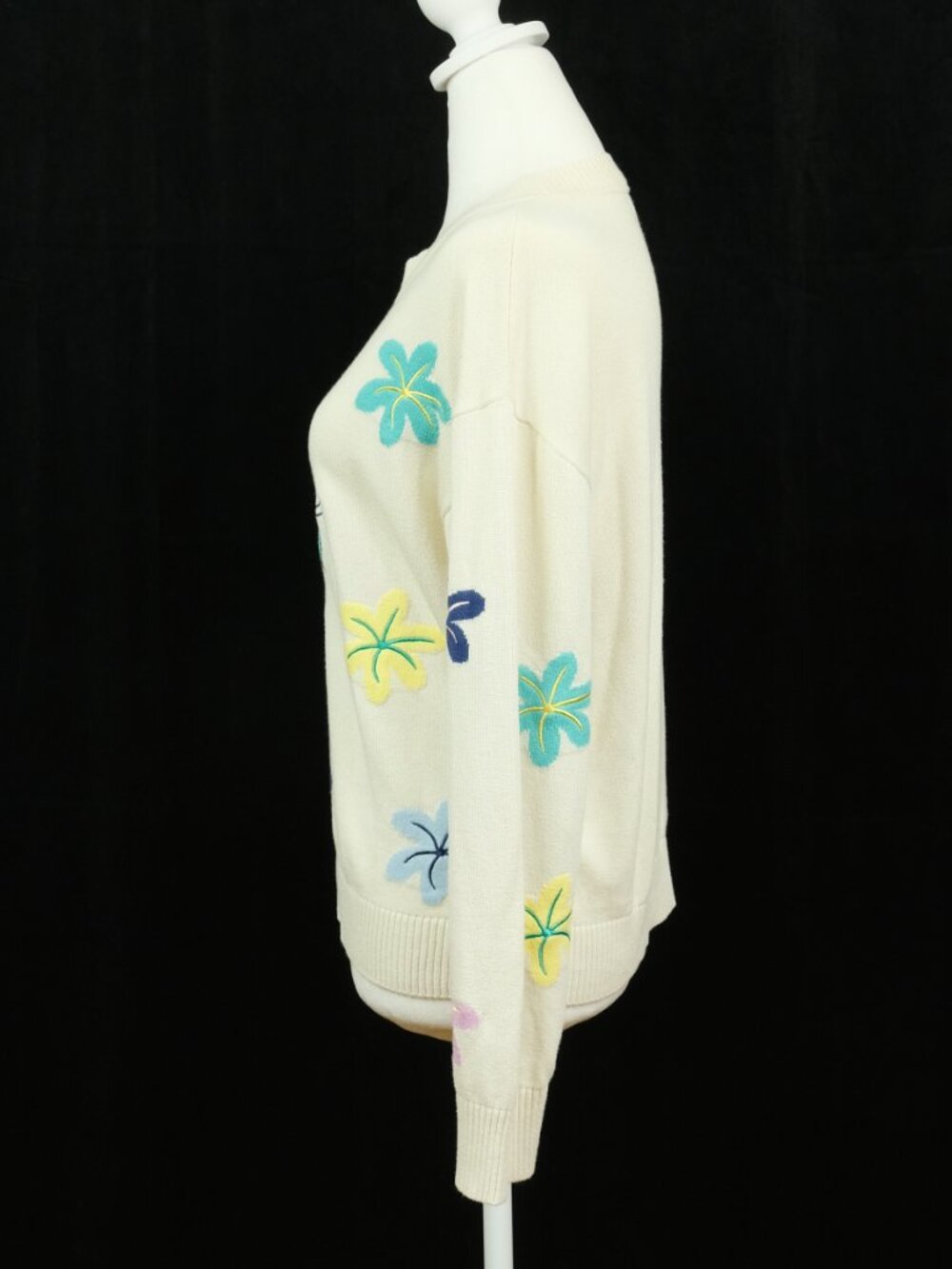 Disney Parks Tinker Bell Crewneck Sweater Cotton Cream Size S - Picture 4 of 8